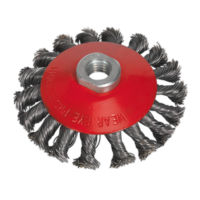 SEALEY CONICAL WIRE BRUSH WHEEL (CWB101)