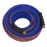 SEALEY AIR HOSE 15M X 8MM WITH 1/4" BSP UNIONS EXTRA-HEAVY DUTY