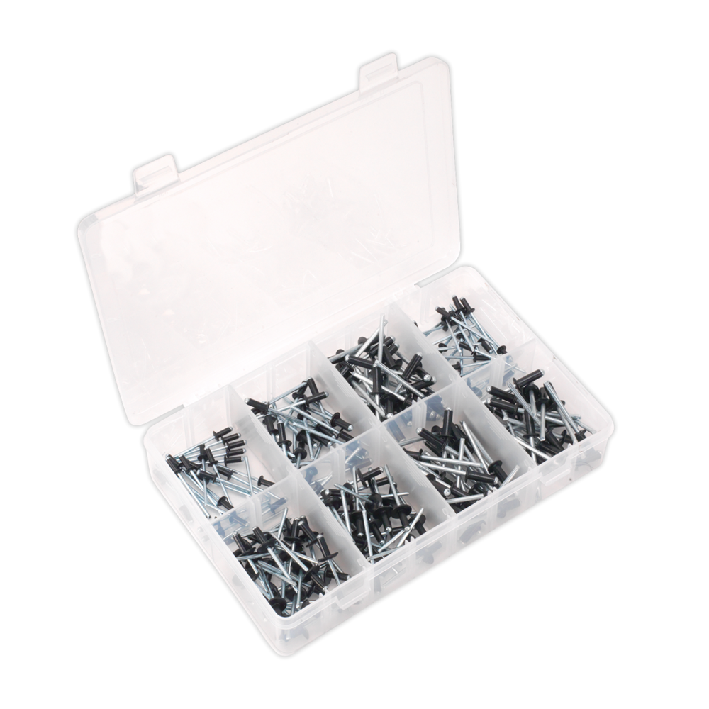SEALEY 200PC BLACK ANODISED RIVET (BOX)