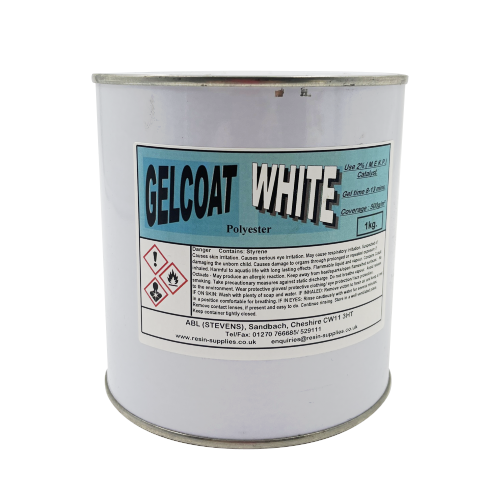 GELCOAT POLYESTER WHITE + CATALYST 1KG
