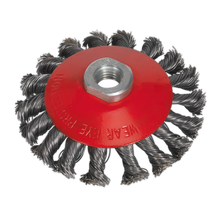 SEALEY CONICAL WIRE BRUSH WHEEL (CWB101)