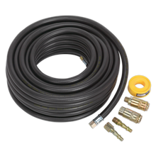 SEALEY AIR HOSE 15M X 8MM WITH CONNECTORS