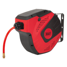SEALEY AIR HOSE REEL AUTO-REWIND CONTROL 10M X 8MM ID - PU HOSE