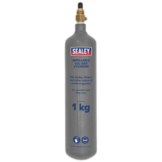 SEALEY GAS CYLINDER REFILLABLE CARBON DIOXIDE (1KG) 2