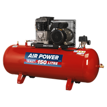 SEALEY AIR COMPRESSOR 150L BELT DRIVE 3HP (SAC1153B)