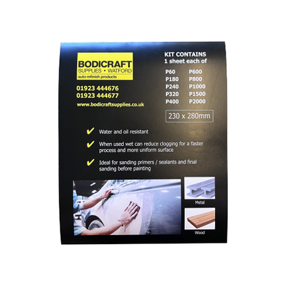 BODICRAFT WET & DRY SHEETS (MIXED PACK)