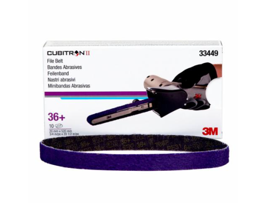 3M CURITRON II FILE BELTS (20MM X 520MM) (P36) 33449