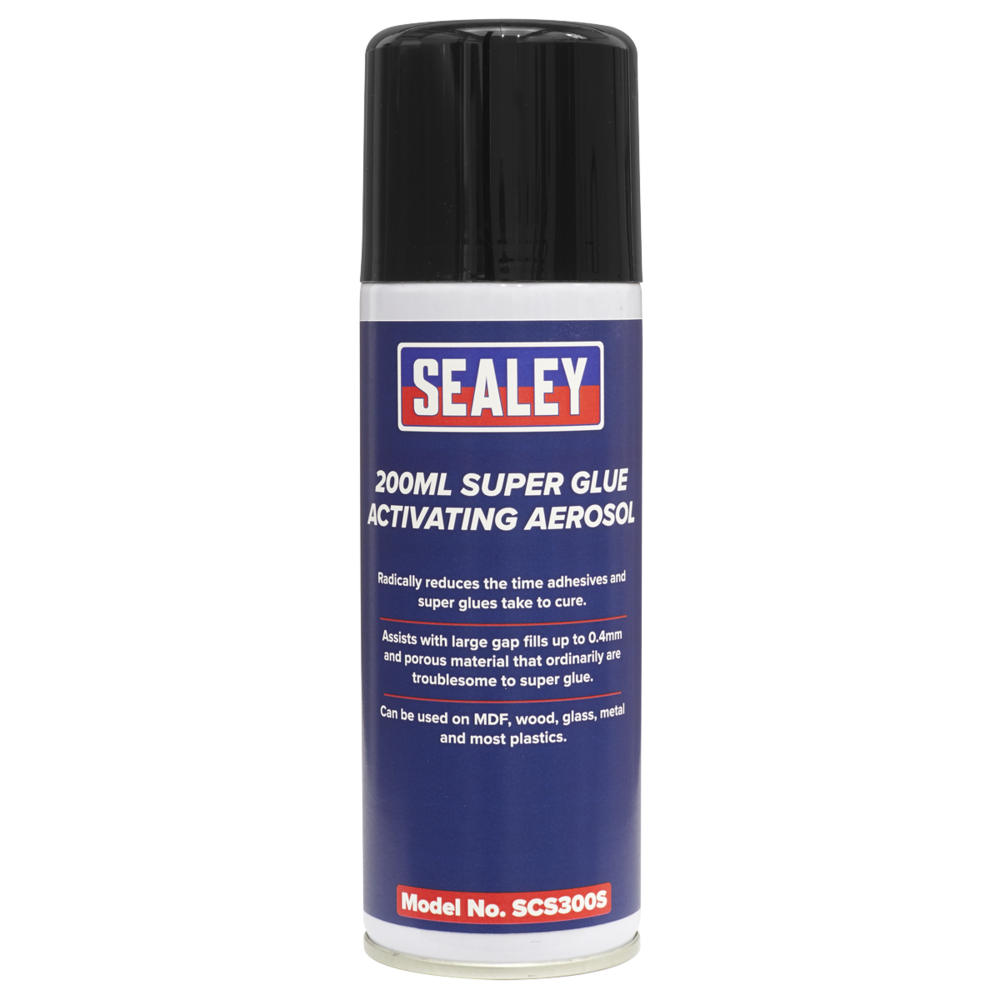 SEALEY SUPER GLUE ACTIVATING AEROSOL (200ML) SCS300S