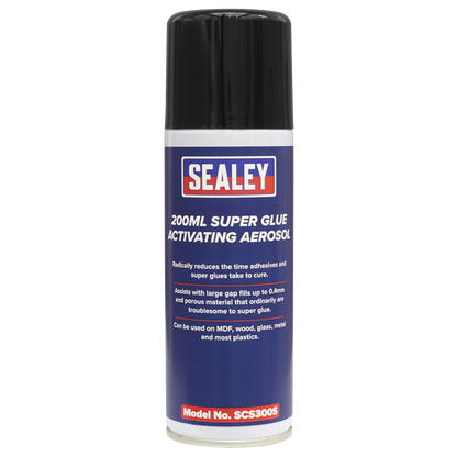 SEALEY SUPER GLUE ACTIVATING AEROSOL (200ML) SCS300S