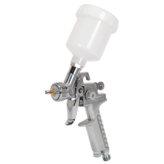 SEALEY GRAVITY FEED TOUCH UP SPRAY GUN 1MM SET-UP