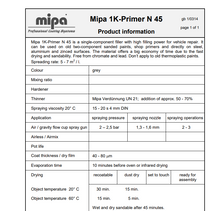 MIPA 1K CELLULOSE PRIMER N45 (1 LITRE) 2