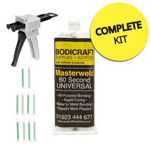 BODICRAFT SUPPLIES MASTERWELD UNIVERSAL (60 SECOND) WITH NOZZLES & APPLICATOR