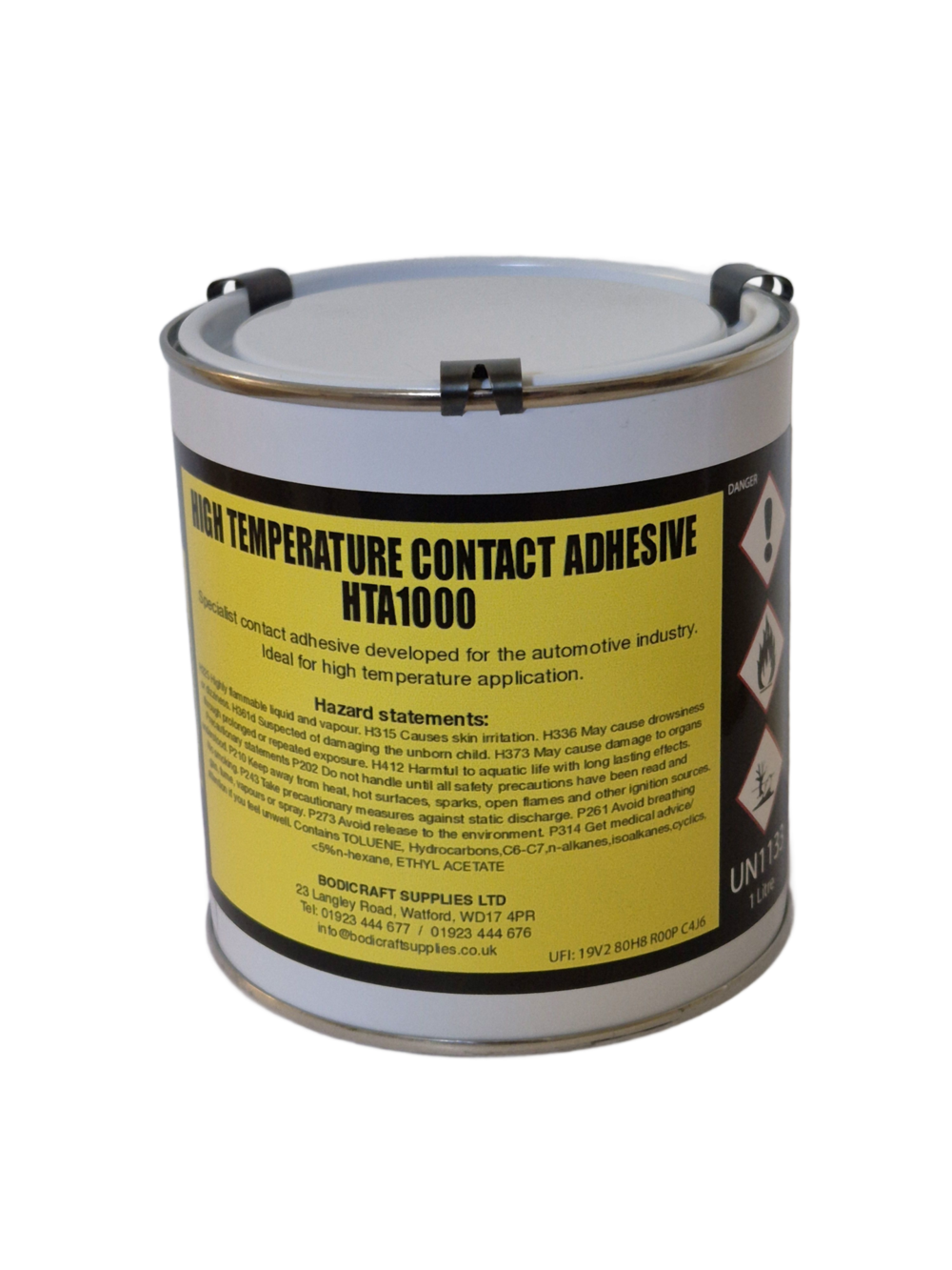 BODICRAFT SUPPLIES HTA HIGH TEMPERATURE CONTACT ADHESIVE (1 LITRE)