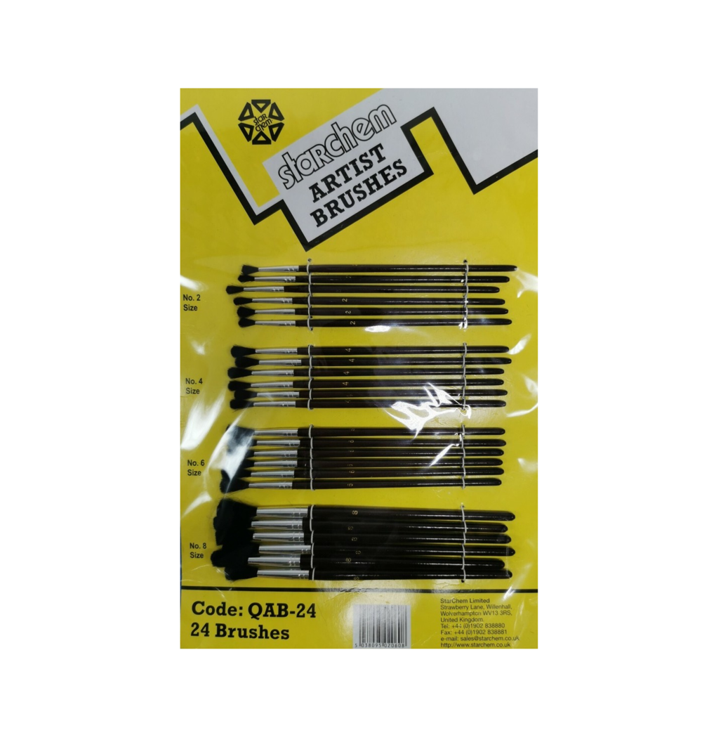 STARCHEM TOUCH UP BRUSHES (CARD OF 24)