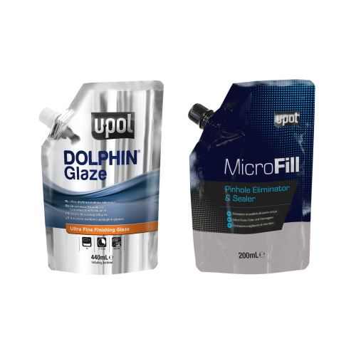 UPOL DOLPHIN GLAZE + MICROFILL BAG BUNDLE