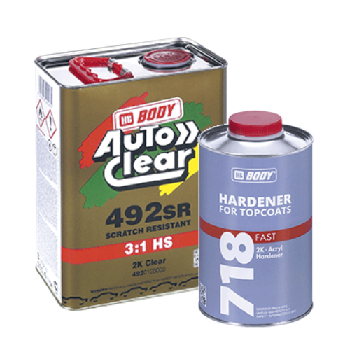 HB BODY AUTO CLEAR 492SR HS (3:1) KIT