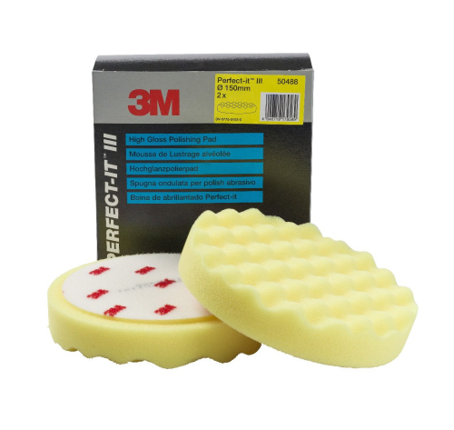 3M HIGH GLOSS POLISHING PAD 50488 (YELLOW)