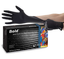 AURELIA BLACK NITRILE POWDER FREE GLOVES