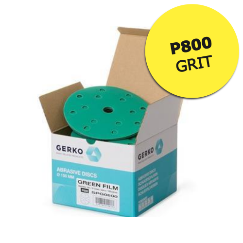 GERKO GREEN ABRASIVE SANDING DISCS P800 (150MM)