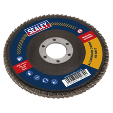 SEALEY FLAP ALUMINIUM OXIDE DISC (100mm x 16mm)