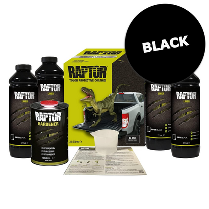 UPOL RAPTOR BLACK (3.8 LITRE KIT)