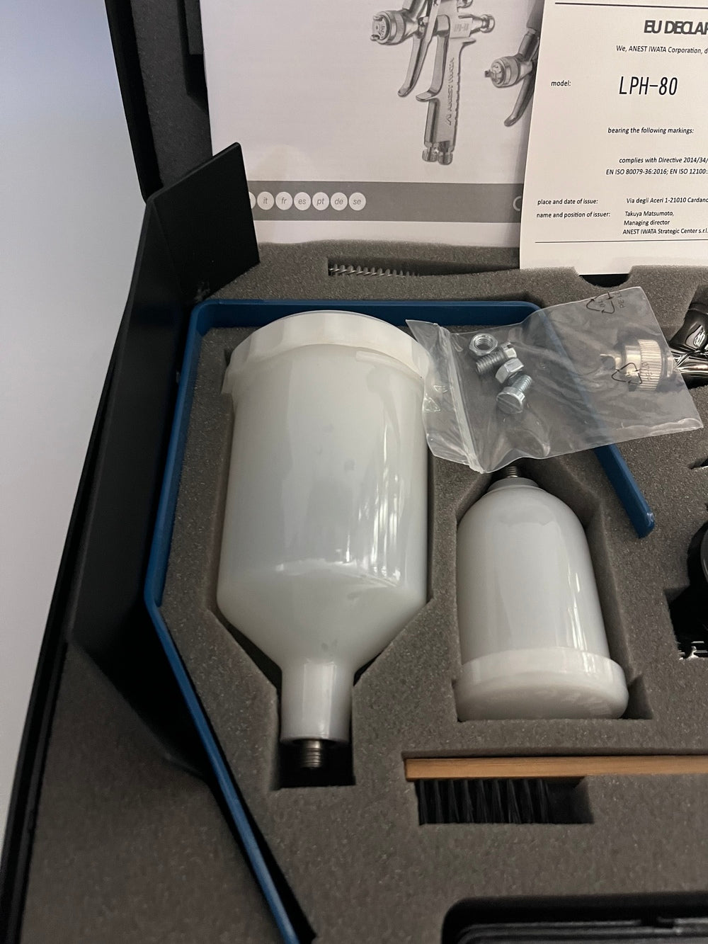 IWATA LPH80 HVLP MINI SPRAY GUN KIT 2