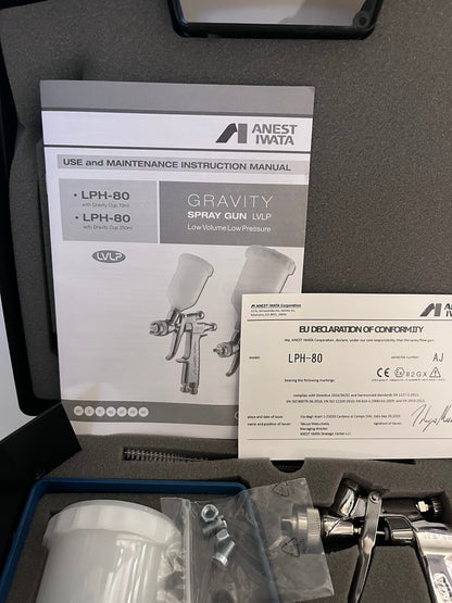 IWATA LPH80 HVLP MINI SPRAY GUN KIT 4