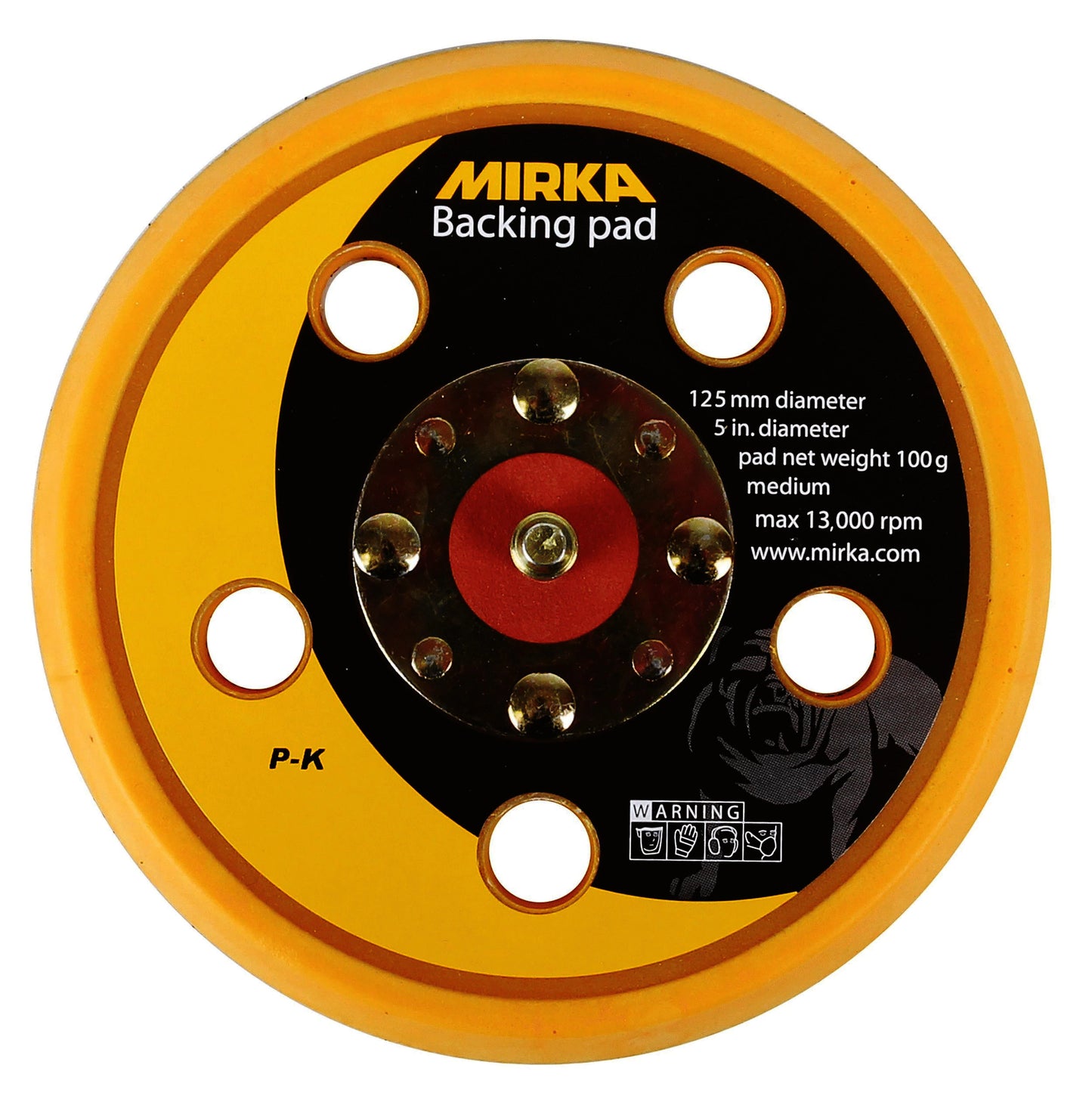 MIRKA BACKING PAD 125MM 5 HOLE 5/16" GRIP