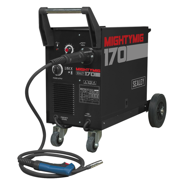 SEALEY PROFESSIONAL GAS / NO GAS MIG WELDER 170A WITH EURO TORCH