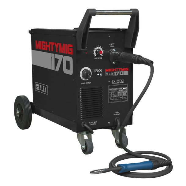 SEALEY PROFESSIONAL GAS / NO GAS MIG WELDER 170A WITH EURO TORCH