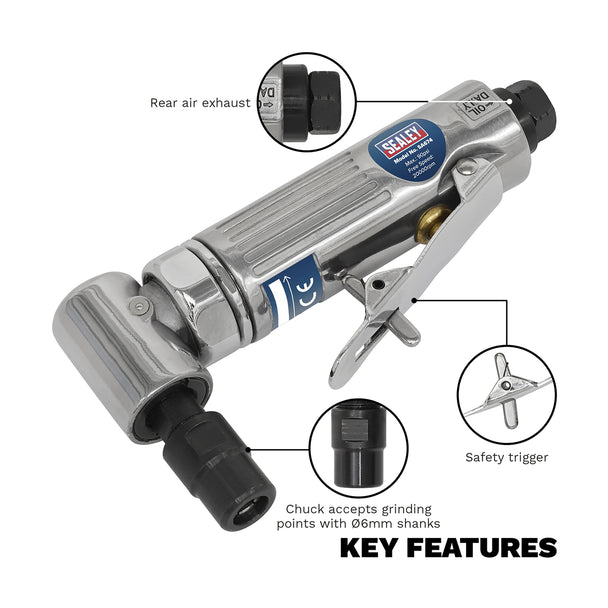 SEALEY 90° ANGLE AIR DIE GRINDER (SA674)