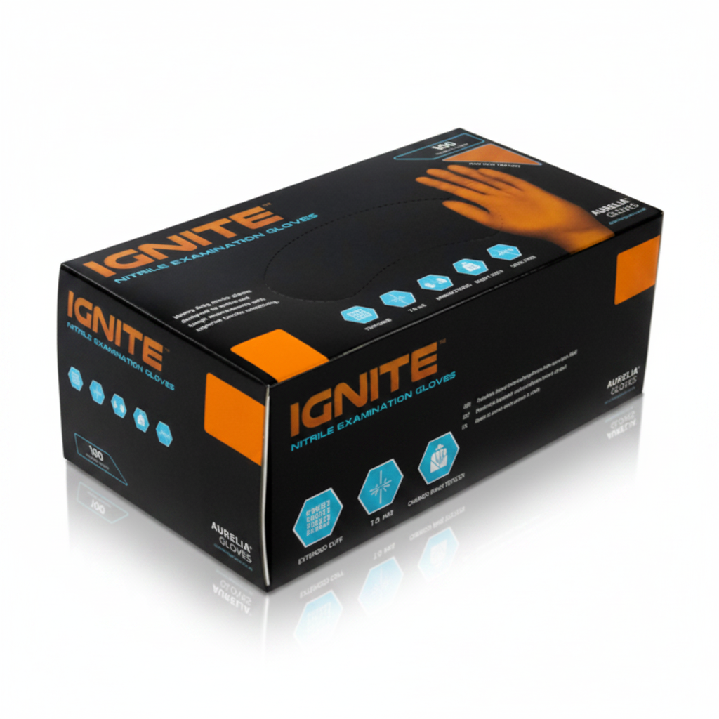 AURELIA IGNITE DIAMOND TEXTURED ORANGE GLOVES