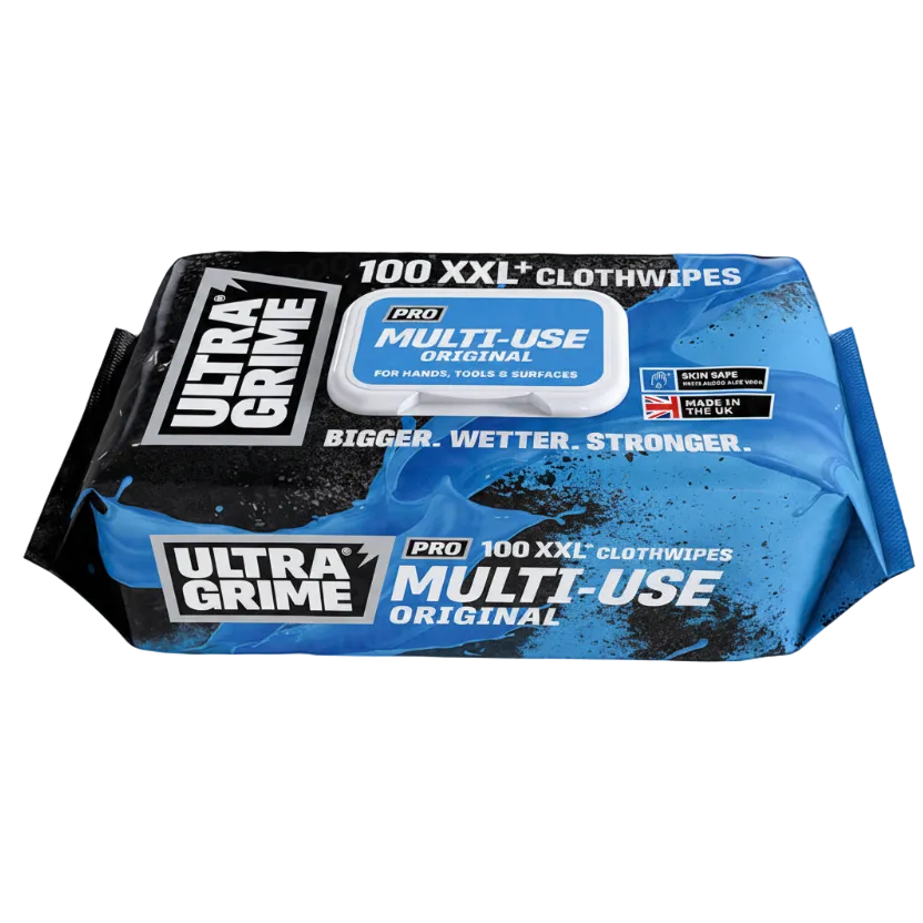ULTRAGRIME PRO MULTI-USE 100 XXL+ CLOTHWIPES (100pk)