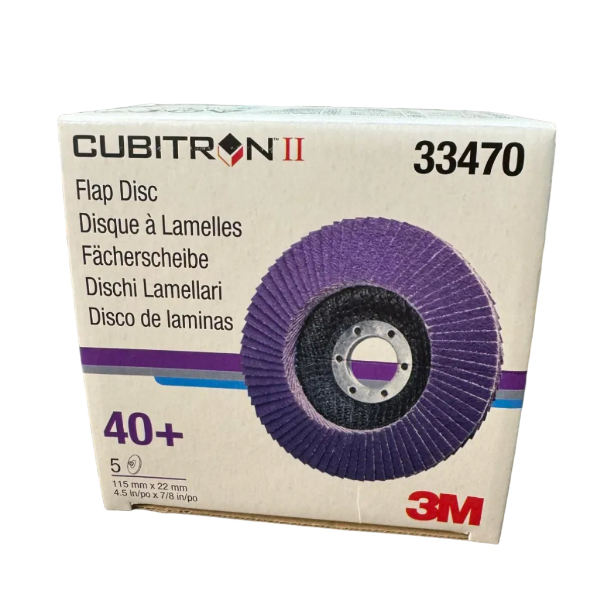 3M CUBITRON II FLAP DISC (P40) 115MM X 22MM